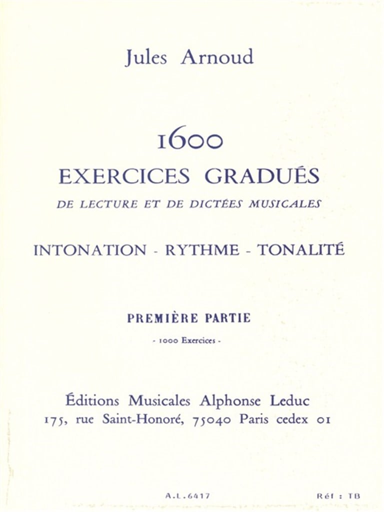 1600 Exercices gradués Vol.1